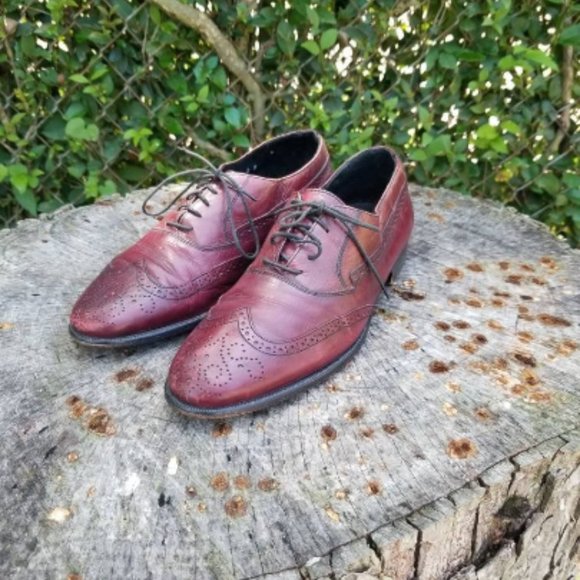 Sz 8 Vintage Johnston And Murphy Wingtip Oxford